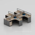 Office Furniture 4 Pack L Shaped Workstation Collaborative Teamwork Customer Service Call Center